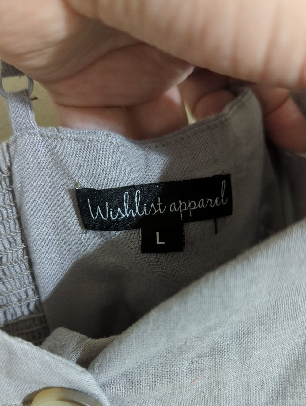 Linen blend Sleeveless Dress - Picture 3 of 7